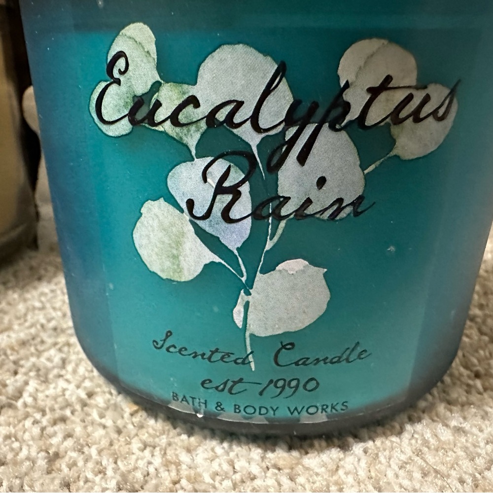 Bath and Body Works Eucalyptus Rain Candle 2016